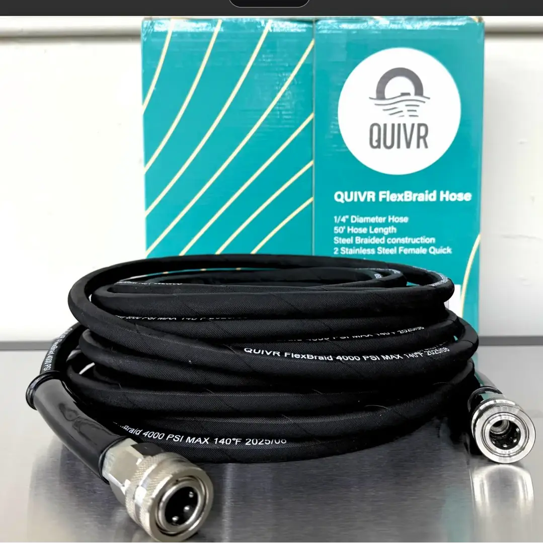 Quivrflex Pressure Wash FlexBraid Hose 50ft